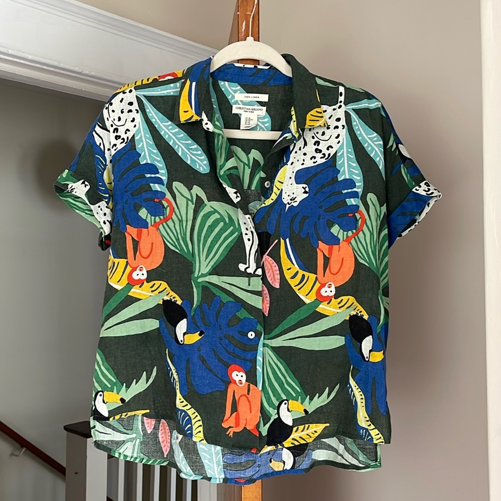 Christian Siriano Linen shirt